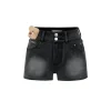 13De Marzo Plush Bear High Waist Denim Shorts Gray