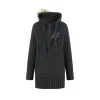 13De Marzo Plush Bear Hooded Knit Dress Sweater Gray
