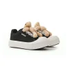 13De Marzo Plush Bear Logo Lace Platform Sneaker Black