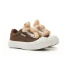13De Marzo Plush Bear Logo Lace Platform Sneaker Brown