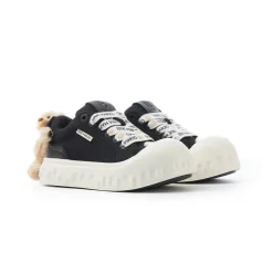 13De Marzo Plush Bear Melt Canvas Sneaker Black