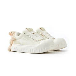 13De Marzo Plush Bear Melt Canvas Sneaker Beige