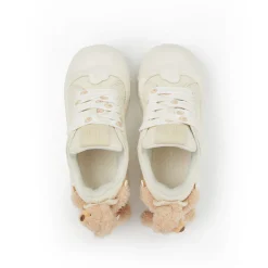 13De Marzo Plush Bear Melt Canvas Sneaker Beige