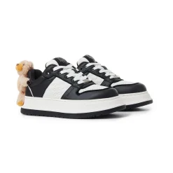 13De Marzo Plush Bear Thick-Soled Sneaker Black
