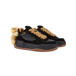 13De Marzo Plush Bear Thick Sole Sneaker Black