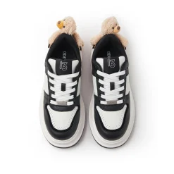 13De Marzo Plush Bear Thick-Soled Sneaker Black