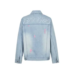 13De Marzo Plush Rabbit Denim Doozoo Jacket Blue