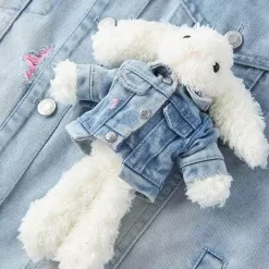 13De Marzo Plush Rabbit Denim Doozoo Jacket Blue