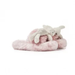 13De Marzo Plush Rabbit Furry Slipper Pink