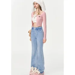 13De Marzo Rabbit Doll Fuzzy Bucket Hat White
