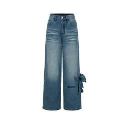 13De Marzo Signature Logo Pocket Loose Jeans Blue
