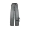 13De Marzo Signature Logo Pocket Loose Jeans Gray