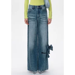 13De Marzo Signature Logo Pocket Loose Jeans Blue