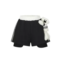 13De Marzo String Bear Baseball Shorts Black