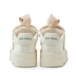 13De Marzo Thick-Soled Patch Canvas Sneaker Beige