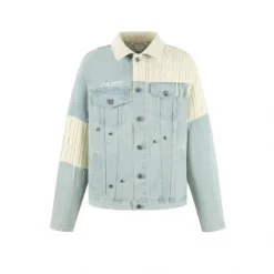13De Marzo Weave Knit Blend Denim Jacket