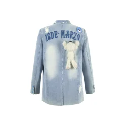 13De Marzo X Care Bears Broken Washed Denim Suit Jacket