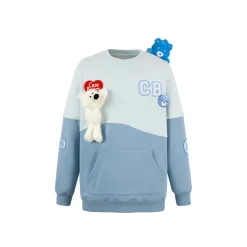 13De Marzo X Care Bears Color Blocked Wave Sweater Blue