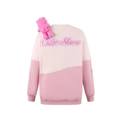 13De Marzo X Care Bears Color Blocked Wave Sweater Pink