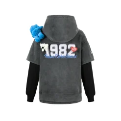 13De Marzo X Care Bears Fake-2-Piece 1982 Hoodie Black