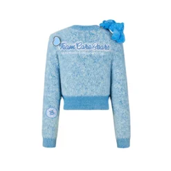 13De Marzo X Care Bears Heart Button Mohair Cardigan Blue