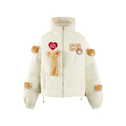 13De Marzo X Care Bears Luminous Down Jacket Cream