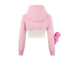 13De Marzo X Care Bears Short Zip Up Hoodie Pink