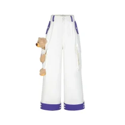 13De Marzo X D.Desirable Bear Cargo Pants White