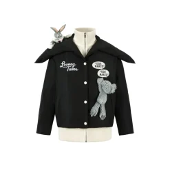 13De Marzo X Looney Tunes Bugs Bunny Down Jacket Black