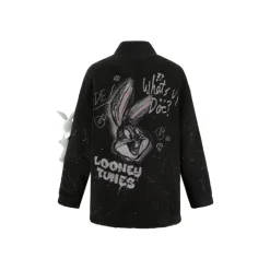 13De Marzo X Looney Tunes Bugs Bunny Fleece Jacket Black