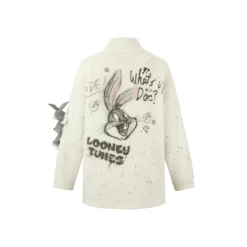 13De Marzo X Looney Tunes Bugs Bunny Fleece Jacket White