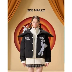 13De Marzo X Looney Tunes Bugs Bunny Down Jacket Black