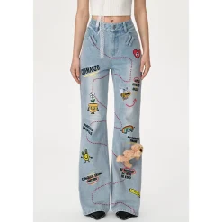 13De Marzo X Matthew Langille Travel Bear Flare Jeans