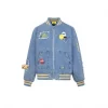 13 De Marzo X Smiley Broken Pin Denim Jacket Blue