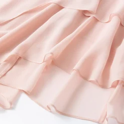 Diana Vevina Asymmetrical Hem Halter Long Dress Pink