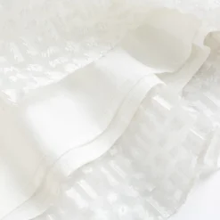 Diana Vevina Bow Tie Puff Sleeve Dress White