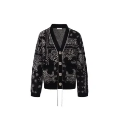 Diana Vevina Chain Totem Cardigan Black
