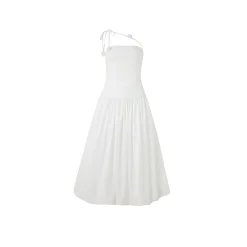 Diana Vevina French Style Halter Dress White
