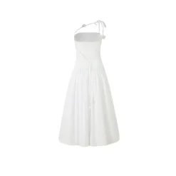 Diana Vevina French Style Halter Dress White