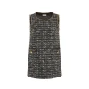Diana Vevina Gold & Black Tweed Chain Dress