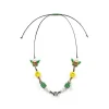 EVAE+ Smiley Pearl Necklace Green