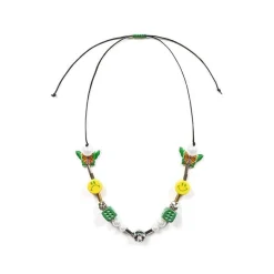 EVAE+ Smiley Pearl Necklace Green