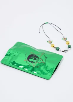 EVAE+ Smiley Pearl Necklace Green