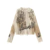 Fordare Bear Graffiti Destroy Cutting Sweater