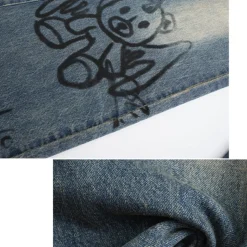 Fordare Bear Graffiti Oversized Jeans