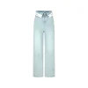 Herlian Bite Flip Logo Denim Pants