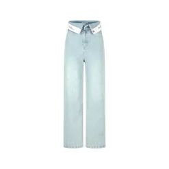 Herlian Bite Flip Logo Denim Pants