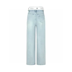 Herlian Bite Flip Logo Denim Pants