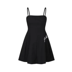 Herlian Black Suspender Dress