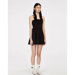 Herlian Black Suspender Dress